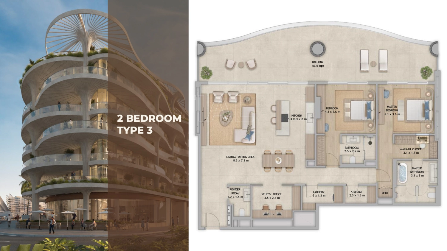 2 BR - Type A